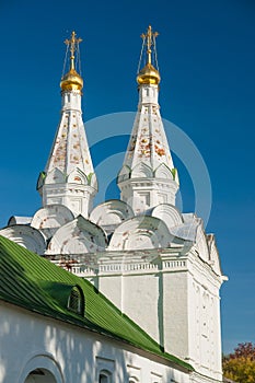 Ryazan Kremlin on autumn - ansamble of ortodox church