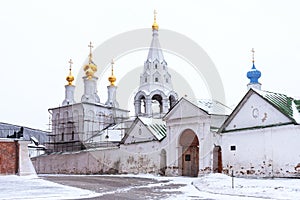 Ryazan, Russia - January 20, 2018: Winter view of the Ryazan Kremlin, Ryazan, Russia