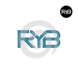RYB Logo Letter Monogram Design
