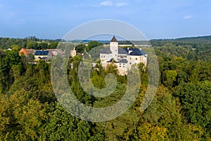 Rychmburk Castle is located near the village of PÅ™edhradÃ­ in the district of Chrudim and the Pardubice Region