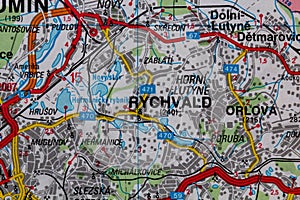 Rychvald, Czechia, on a road m
