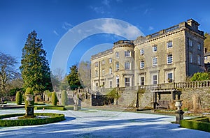 Rydal Hall and gardens on a frosty morning