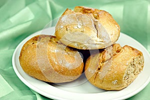 Rye bread rolls