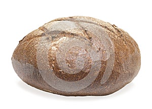 Rye bread on white background isolate