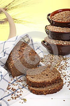 Rye Bread yellow background