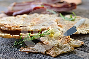 Rye flat bread