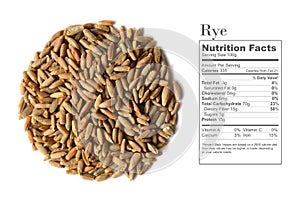 Rye grain seeds