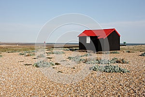 Rye harbour, East Sussex, Fishermans hut