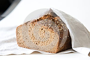 Rye sourdough bread photo