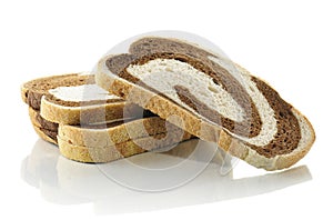 Rye swirl bread