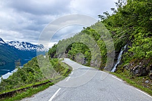 Ryfylke road in Norway