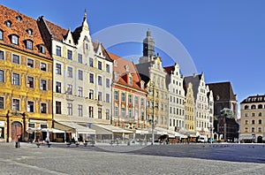 Rynek (Market Square) in Wroclaw, Poland