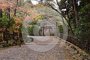 Ryoanji Temple, a Zen temple located in northwest Kyoto in Autumn, Japan