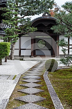 Kenninji Temple Tacchu Ryosokuin Front Entrance View