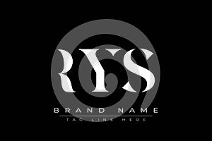 RYS abstract letter logo design