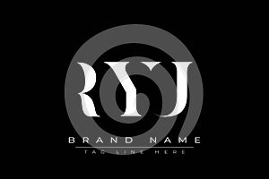 RYU abstract letter logo design