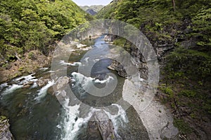 Ryuokyo is beautiful landscape in kinugawa river