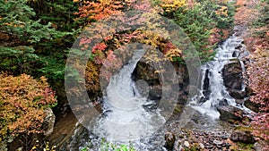 Ryuzu Falls in autumn