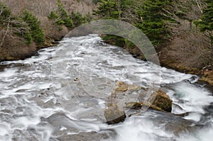 Ryuzu Falls in the Yugama River.