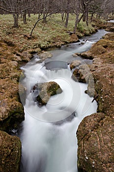 Ryuzu Falls in the Yugama River.