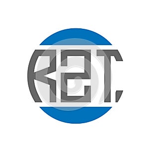 RZT letter logo design on white background. RZT creative initials circle logo concept. RZT letter design