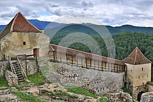RÃ¢È™nov Fortress historic monument Transylvania Romania