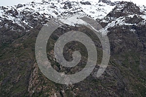 RÃ­o Blanco National Reserve, central Chile, a high biodiversity valley in Los Andes