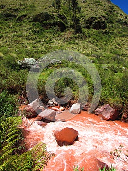 RÃ­o rojo , nature in Cusco, Peru. Nature photography