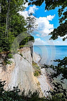 RÃ¼gen chalk cliffs coast in Jasmund National Park, northern Germany