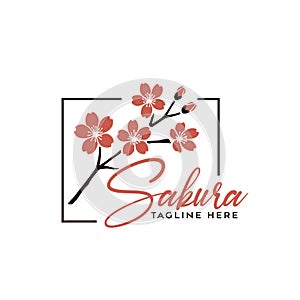Minimal Sakura Blossom Logo Icon â Delicate Floral Japanese Design for Wellness, Nature, and Luxury Brands