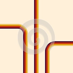 70s, 1970 abstract vector stock retro lines background. photo