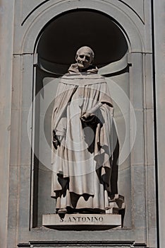 S. Antonino. Statue in the Uffizi Gallery, Florence, Tuscany, Italy