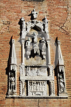 S. Apollinare church, detail, in Venice, Italy