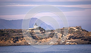 S\'Arenella Lighthouse in Catalonia photo