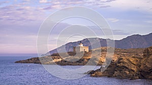 S\'Arenella Lighthouse Panoramic View, Catalonia photo