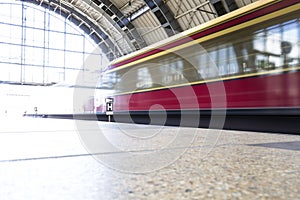 S-Bahn station in Berlin undeground tube.