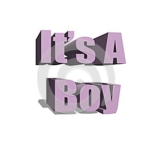 It`s  a boy