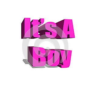 It`s  a boy