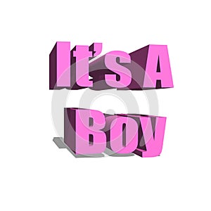 It`s  a boy