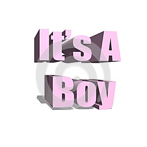 It`s  a boy