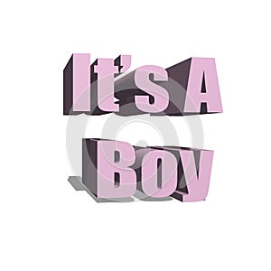 It`s  a boy