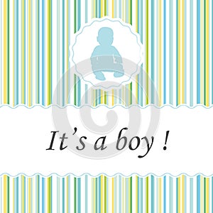 It's a boy ! Greeting card birth announcements.