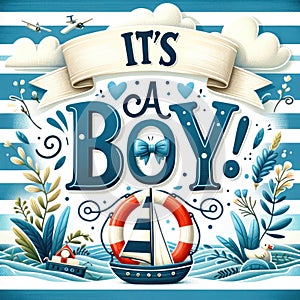 It\'s a Boy! - Nautical Baby Shower Celebration