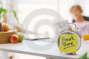 It\'s break time at home photo