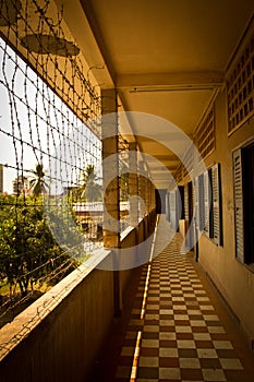 The S21 concentration camp in Phnom Phen, Cambodia
