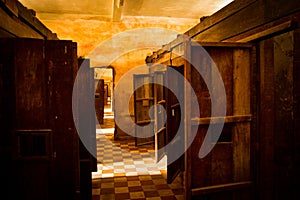 The S21 concentration camp in Phnom Phen, Cambodia