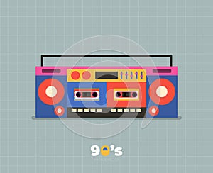 90s decade icon vector illustration design