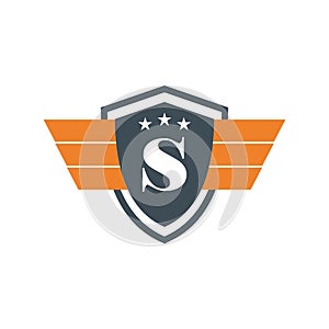S Emblem Logo Vector Template Design Illustration