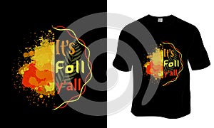 It's fall y'all T Shirt Design