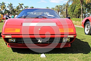 1970s Ferrari supercar frontal view